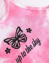 Top a canotta - Stampa - bianco