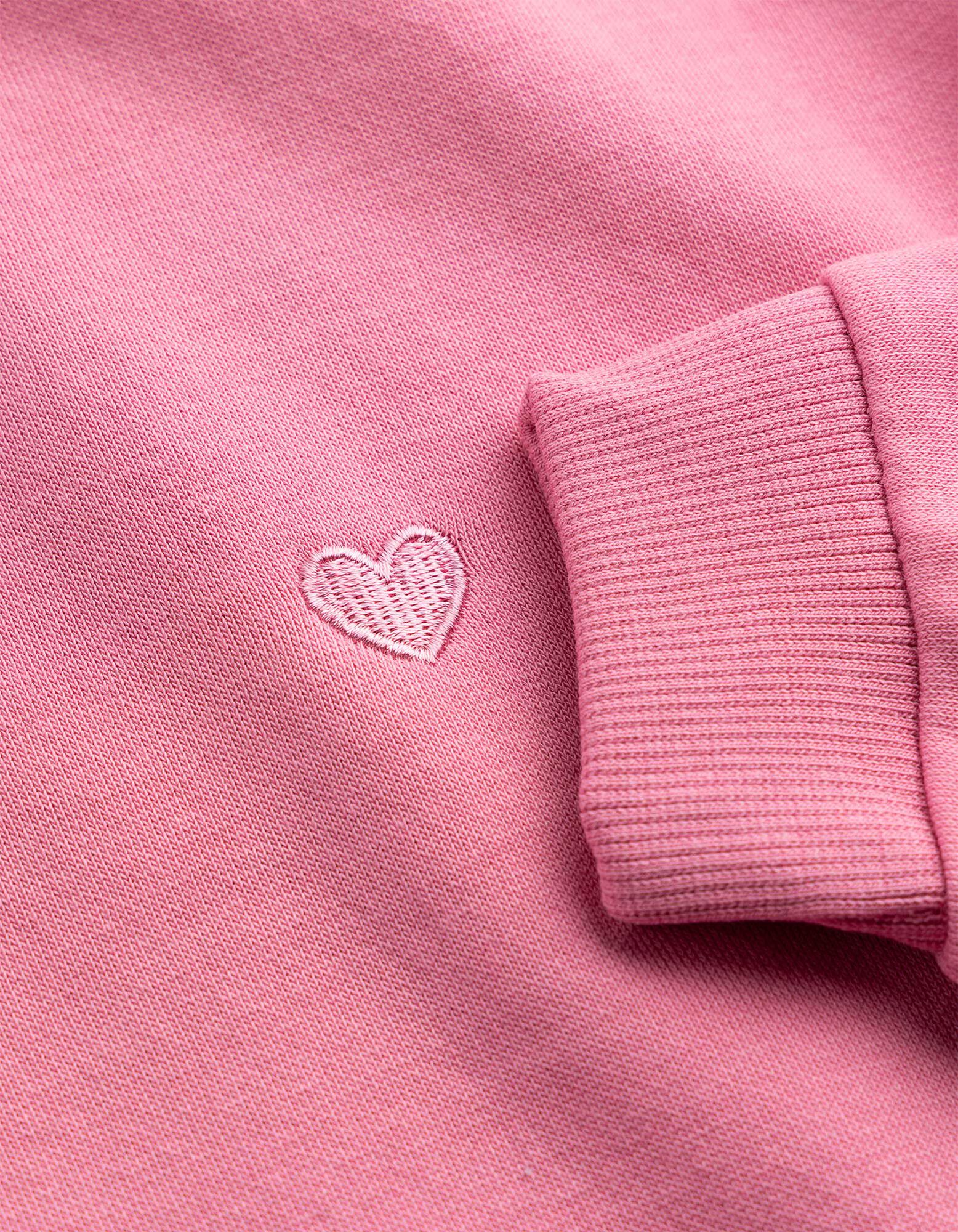Sweatshirt - Stickerei - Rosa