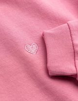 Sweatshirt - Stickerei - Rosa