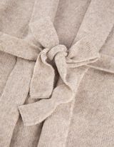 Longcardigan - Bindegürtel - beige