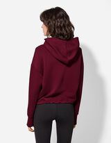 Kapucnis felső - Lélegző szövet - mélyvörös