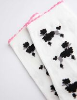 Nogavice - Živalski dizajn - belo