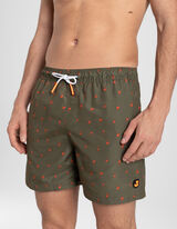 Kopalne hlače - Raztegljiv pas - temno zelena