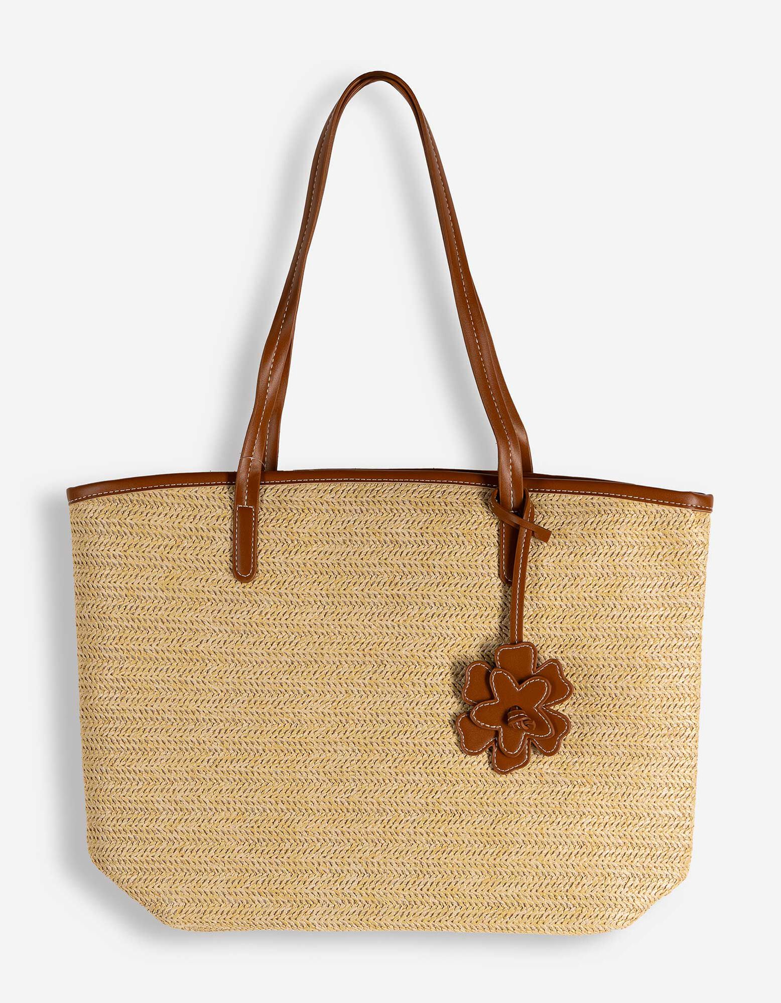 Tasche - Stroh - Beige