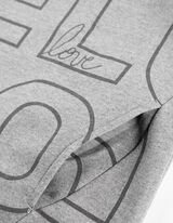 Hoodie - Capuchon met tunnelkoord - grijs