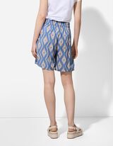 Šortky - Potisk po celé ploše - svetle  modra