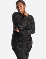 Vest - Pluche - zwart