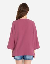 bluzka - Muślin - lila