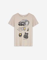 T-shirt - nadruk - bez