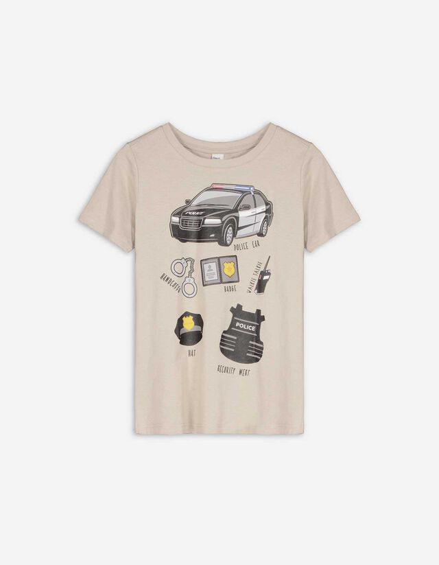 T-shirt - nadruk - bez