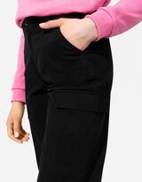 Pantaloni cargo - Misto cotone - nero