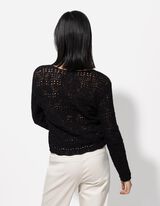 Pullover - paelad - must