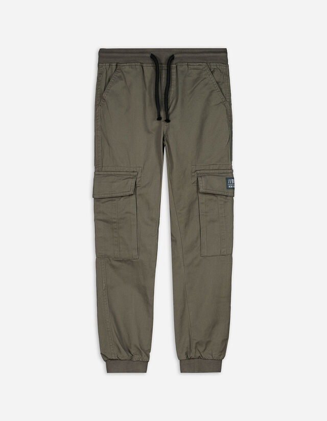 Pantaloni cargo - Straight fit - verde scuro
