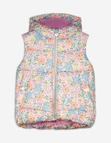 Bodywarmer - Motief all-over - wit