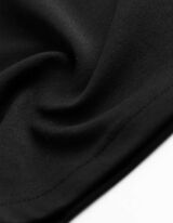 Langarmshirt - Oversized Fit - Schwarz