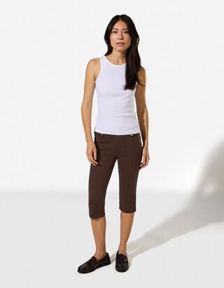 Leggings - Viskose-Anteil - Dunkelbraun