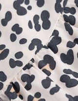 Set aus Top und Hose - Animal-Muster - beige