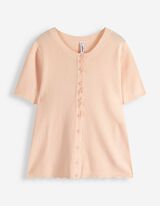 Cardigan - einfarbig - rosa