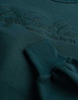 Sweatshirt - Ballonmouwen - Petrolblauw