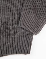 Sweatvest - Opstaande kraag - donkergrijs