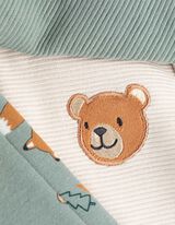 Set tričko a nohavice - Celoplošná potlač - tyrkysovy