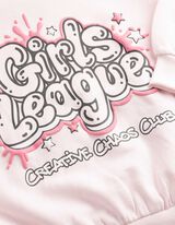 Sweatshirt - Frontprint - Rosa