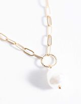 Collana - Perle decorative - oro