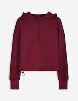 Hoodie - Atmungsaktiv - dunkelrot