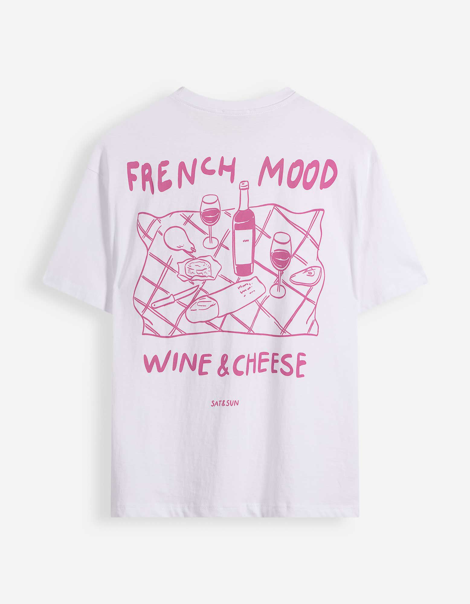 T-Shirt - Print - Wei&szlig;