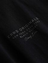 T-Shirt - einfarbig - schwarz