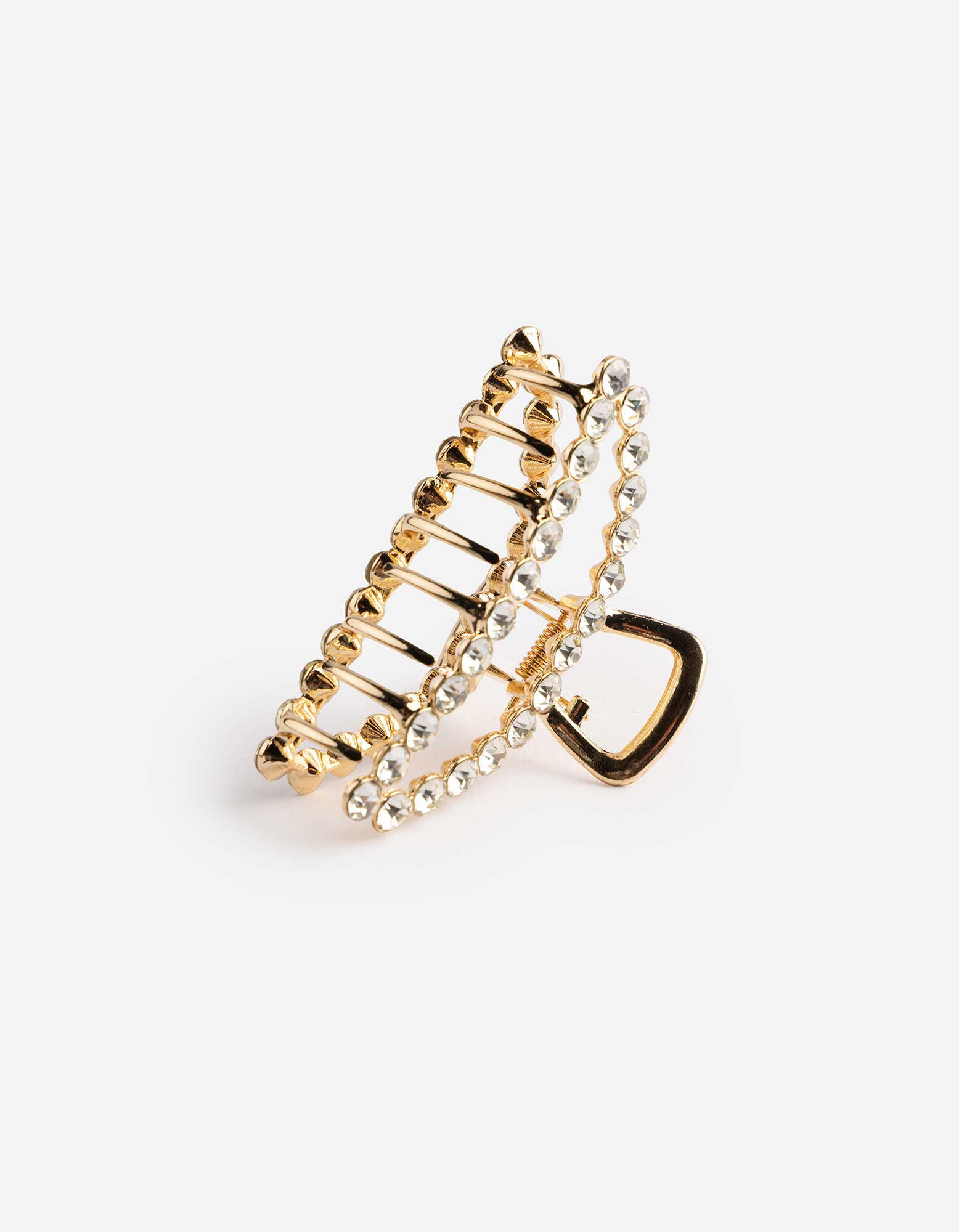 Haarspeld - Strass - goud