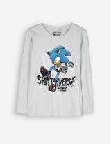Hosszú ujjú felső - Sonic - vilagos szurke