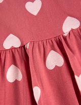 Haljina - &Scaron;areni print - ruzicasta