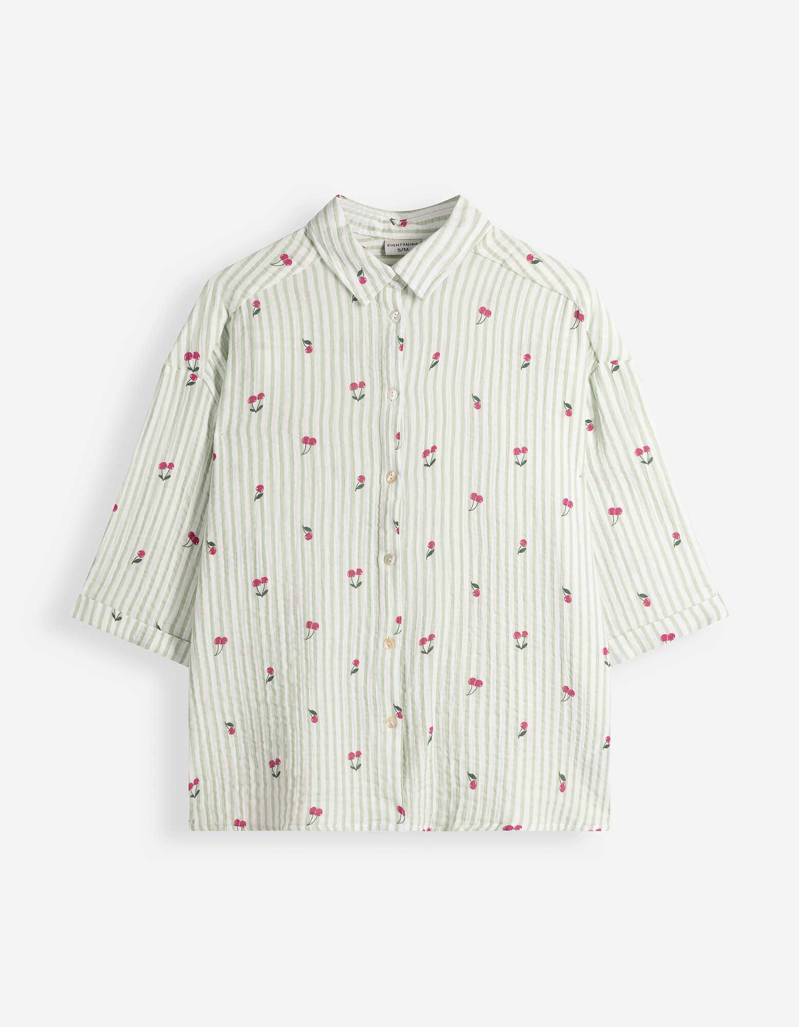 Bluse - Dreiviertel&auml;rmel - gr&uuml;n