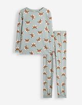 Pyjama set van shirt en broek - Print all-over - Mintgroen