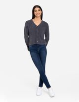 Kardiganas - Trikotažas - tamsiai pilkas