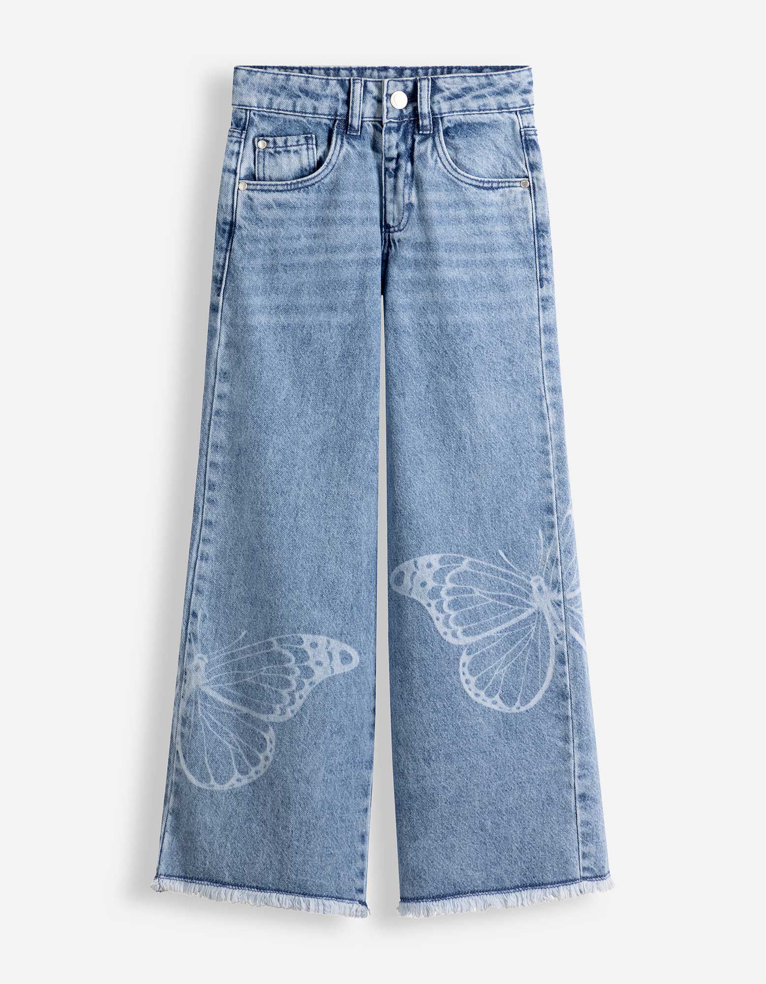 Jeans - Weites Bein - blau