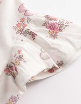 Tricou - M&acirc;neci cu volane - Alb