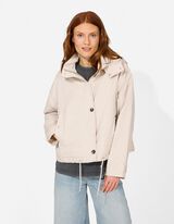 Jacke - Baumwoll-Mix - wei&szlig;