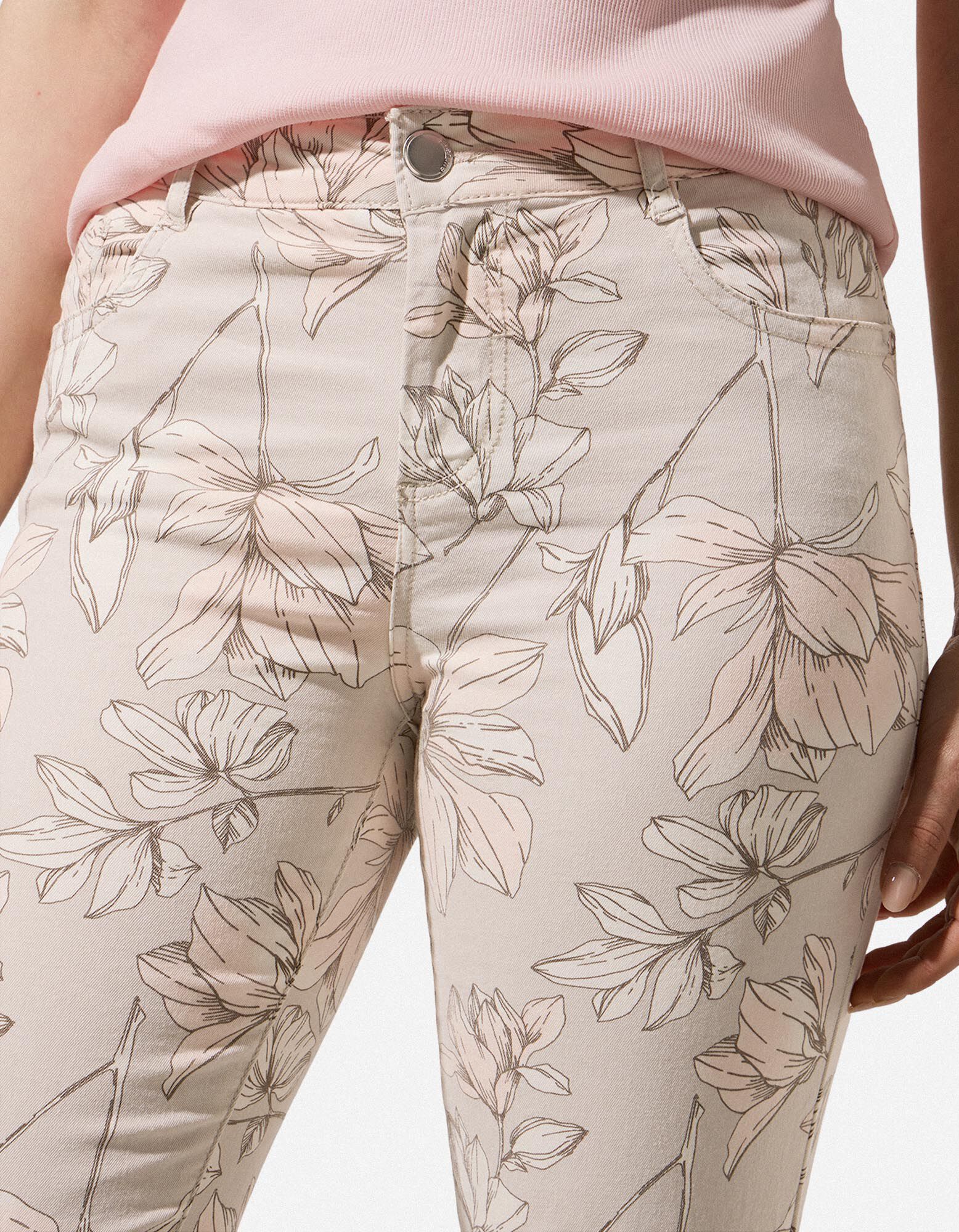 Caprihose - Twill - wei&szlig;