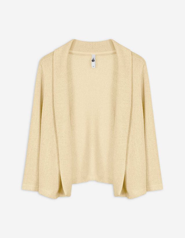 Cardigan - Viskose-Mix - hellgelb
