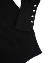 Pulover - Viskozna me&scaron;anica - crna