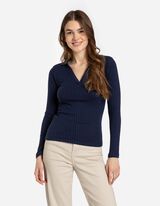 Hossz&uacute; ujj&uacute; p&oacute;l&oacute; - Pamut kever&eacute;k - sotetkek