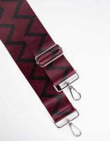 Koti rihm - mitmemustriline - tumepunane