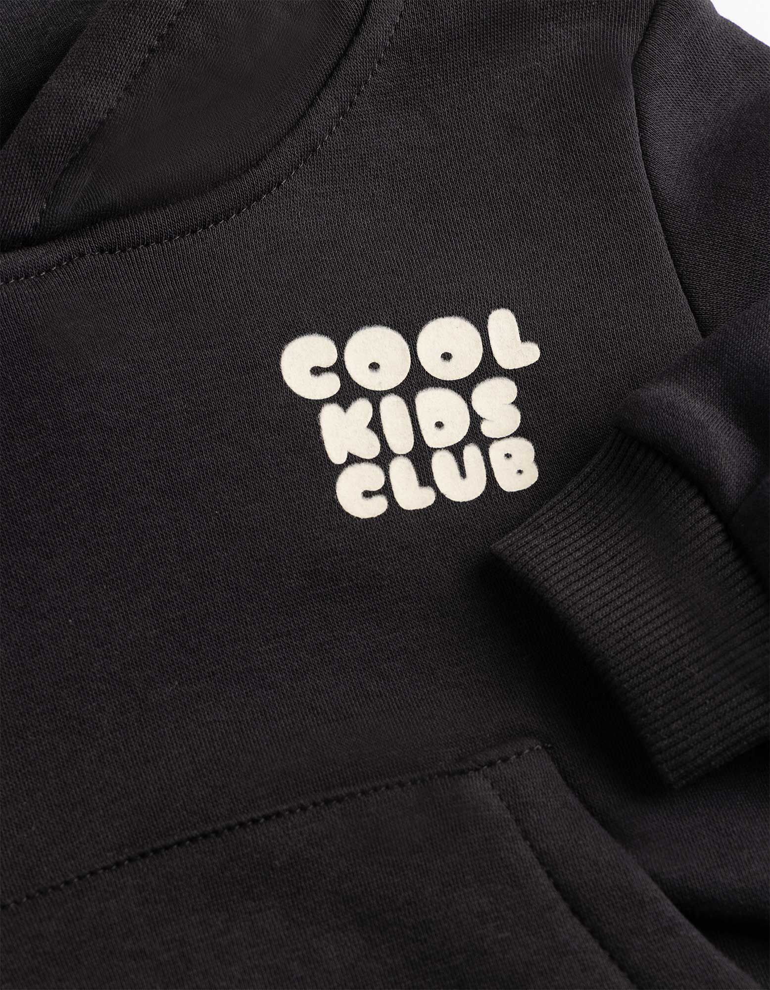 Hoodie - Print op rug - Donkergrijs