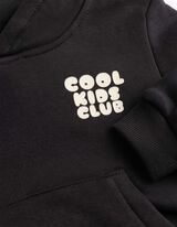 Hoodie - Print op rug - Donkergrijs