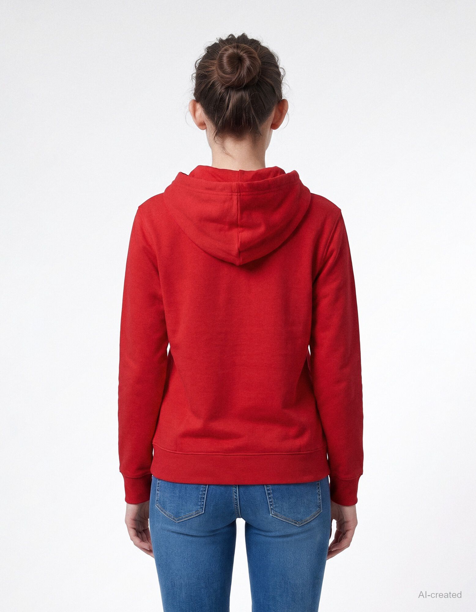 Sweat &agrave; capuche - Capuche - Rouge