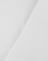 Pletena bluza - Izrez u obliku čamca - bela