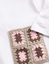 T-Shirt - H&auml;kelspitze - wei&szlig;