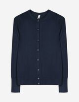 Strickjacke - LENZING™ ECOVERO™ - dunkelblau